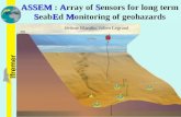 1 / 49 lfremer ASSEMAS SEM ASSEM : Array of Sensors for long term SeabEd Monitoring of geohazards Jérôme Blandin, Julien Legrand.