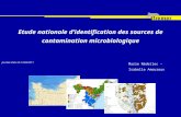 Etude nationale d identification des sources de contamination microbiologique Journée Valor-IG 13/04/2011 Marie Nédellec – Isabelle Amouroux.