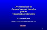 1 Pré-traitement de Grosses bases de données pour la Visualisation interactive Xavier Décoret iMAGIS-GRAVIR / IMAG i MAGIS est un projet commun CNRS -