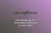 Les ingénieurs Info élèves de 1 ère Neufchâteau-Mirecourt 1 er trim 2011.