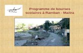 Programme de bourses scolaires à Ramban - Maitra.