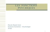 1 LES FONCTIONS PSYCHIQUES Nicole Hamel-Jock Sciences humaines – Psychologie IFSIE.