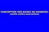 1 CONCEPTION DES BASES DE DONN É ES: mod è le entit é s-associations.