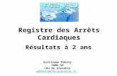 Registre des Arrêts Cardiaques Résultats à 2 ans Guillaume Debaty SAMU 38 CHU de Grenoble gdebaty@chu-grenoble.fr.