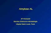 Amylose AL JP Fermand Service dImmuno-Hématologie Hôpital Saint Louis, Paris.
