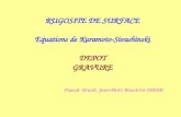 RUGOSITE DE SURFACE Equations de Kuramoto-Sivashinski DEPOT GRAVURE Pascal Brault, Jean-Marc Bauchire GREMI.