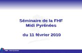 FHF – Midi Pyrénées Séminaire de la FHF Midi Pyrénées du 11 février 2010.