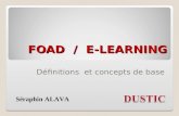 FOAD / E-LEARNING Définitions et concepts de base Séraphin ALAVA.