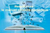 Réunion interlocuteurs 30/03/2009 Ressources : le manuel scolaire numérique.