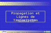Guillaume VILLEMAUD - Cours de Propagation et Lignes Propagation et Lignes de Transmission 1.