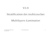 La fabrication des circuits imprimés VI-9 Stratification1 VI-9 Stratification des multicouches Multilayers Lamination.