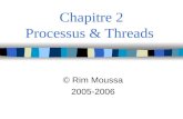 Chapitre 2 Processus & Threads © Rim Moussa 2005-2006.