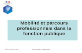Mobilité et parcours professionnels dans la fonction publique PFRH Franche-Comté Présentation 03/06/2010.