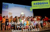 Www.familles-a-energie-positive.fr FAMILLES A ENERGIE POSITIVE Saison 2011-2012.