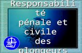 Responsabilité pénale et civile des plongeurs. A C C I D E N T Droit PENALDroit CIVIL Infraction Préjudice.