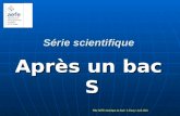 Série scientifique Après un bac S Pôle AEFE Amérique du Sud / A Foray / Avril 2010.