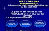 19 janvier 2007 Inspection académique de l'Orne - Présentation de la LOLF - Collèges Présentation de la LOLF.