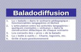 Baladodiffusion 1.La « balado » dans le scénario pédagogique : fonctionnalités langagières et tâches 2.Larticulation entre les activités langagières :
