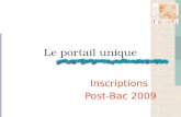 Le portail unique Inscriptions Post-Bac 2009. Se connecter au portail unique .