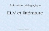 A. Igual, resposable du Point- langues & B. Vincent, PEMF-LV Animation pédagogique ELV et littérature.