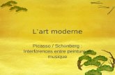 L art moderne Picasso / Sch ö nberg : Interf é rences entre peinture et musique.