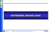 Guillaume VILLEMAUD – Cours Techniques dAntennes 1 ANTENNES GRAND GAIN.