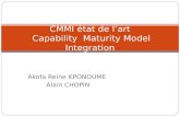 Akofa Reine KPONOUME Alain CHOPIN CMMI état de lart Capability Maturity Model Integration.