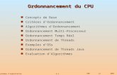 6.1 URDL22005 Systèmes dexploitation Ordonnancement du CPU Concepts de Base Critères dOrdonnancement Algorithmes dOrdonnancement Ordonnancement Multi-Processeur.