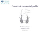 Cancers du rectum réséquables Dr Florence Huguet Hôpital TENON 25/04/2013.