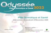 Pôle Domotique et Santé Bertrand Lapôtre Chef de projet Pôle Domotique et Santé de Guéret bertrand.lapotre@cc-gueret.fr Intervention du vendredi 13 novembre.