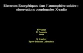 Electrons Energétiques dans latmosphère solaire : observations coordonnées X-radio N.Vilmer C. Dauphin Lesia S. Krucker Space Sciences Laboratory.