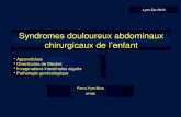 Syndromes douloureux abdominaux chirurgicaux de lenfant Pierre-Yves Mure HFME Appendicites Appendicites Diverticules de Meckel Diverticules de Meckel.