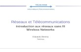 Réseaux et Télécommunications Introduction aux réseaux sans fil Wireless Networks Edoardo Berera Telelinea.