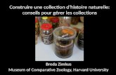 Construire une collection d'histoire naturelle: conseils pour gérer les collections Breda Zimkus Museum of Comparative Zoology, Harvard University.