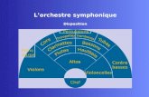 Lorchestre symphonique Disposition. Lorchestre symphonique Instruments Le violon - Cordophone - 4 cordes : sol3, ré4, la4, mi5 - Mode principal : cordes.