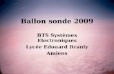 Ballon sonde 2009 BTS Systèmes Electroniques Lycée Edouard Branly Amiens.