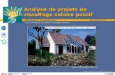 Cours danalyse de projets dénergies propres Photo : Pamm McFadden (NREL Pix) Analyse de projets de chauffage solaire passif Installation résidentielle.
