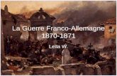 La Guerre Franco-Allemagne 1870-1871 Leïla W.. La Dormeur du Val Arthur Rimbaud.