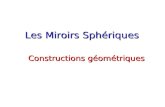 Les Miroirs Sphériques Constructions géométriques.