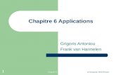 Chapter 6A Semantic Web Primer 1 Chapitre 6 Applications Grigoris Antoniou Frank van Harmelen.