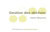 Gestion des déchets Haute Mayenne Téléchargeable sur .
