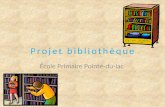 Projet bibliothèque École Primaire Pointe-du-lac.