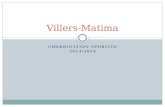 COORDINATION SPORTIVE 2013/2014 Villers-Matima. Objectifs Amélioration de lencadrement & méthode dentrainement Suivi programme formation Union Belge et.