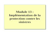 Module 13 : Implémentation de la protection contre les sinistres.