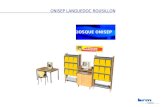 ONISEP LANGUEDOC ROUSILLON KIOSQUE ONISEP. Le Kiosque Limplantation standard : 2 modules avec coffres à portes + 1 poste informatique assis & 1 poste.