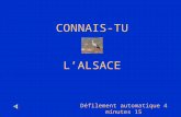 CONNAIS-TU LALSACE Défilement automatique 4 minutes 15.