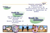 2001-04-191 Session annuelle de formation 2001 de lAssociation de professionnels en droit de passage et immobilier du Québec par Claude Labelle Chef méthodes.