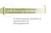 QVT et nouvelles formes dorganisation du travail Problématiques actuelles et opportunités de développement.