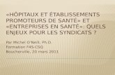 Par Michel ONeill, Ph.D. Formation F4S-CSQ Boucherville, 20 mars 2011.