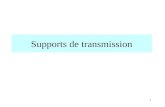 1 Supports de transmission. 2 Les câbles électriques –Les paires torsadées –Les coaxiaux La fibre optique Lespace hertzien Le CPL.